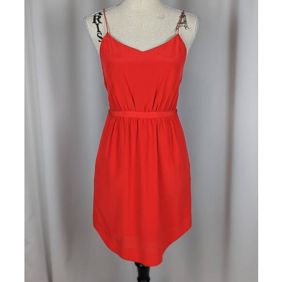 Madewell Silk Starview Cami Mini Dress Red Size 0 - Picture 14 of 14